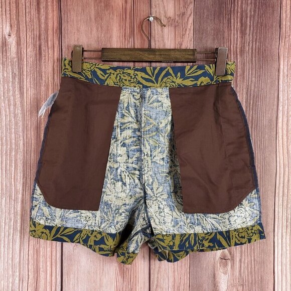 NWT Madewell Womens Medium Clean Pull On 100% Linen Tropical Floral Shorts - Picture 3 of 12